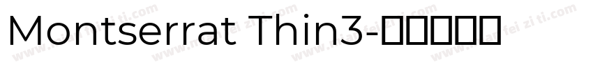 Montserrat Thin3字体转换